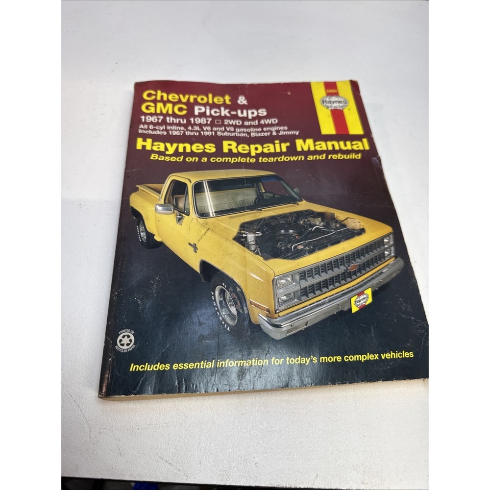 Chevy & GMC 4 3L & V* Pick-ups (67-87) & Suburban, Blazer & Jimmy (67-91) Ha...